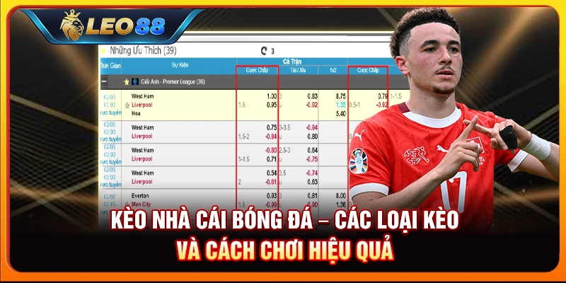 Kèo nhà cái bóng đá – Các loại kèo và cách chơi hiệu quả